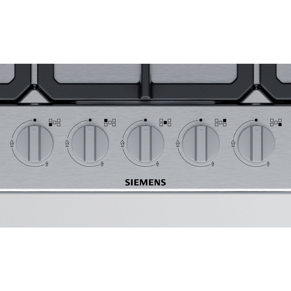 75cm Stainless Steel 5 Burner Gas Hob - Siemens EG7B5QB90 iQ300 - Naamaste London Homewares - 2