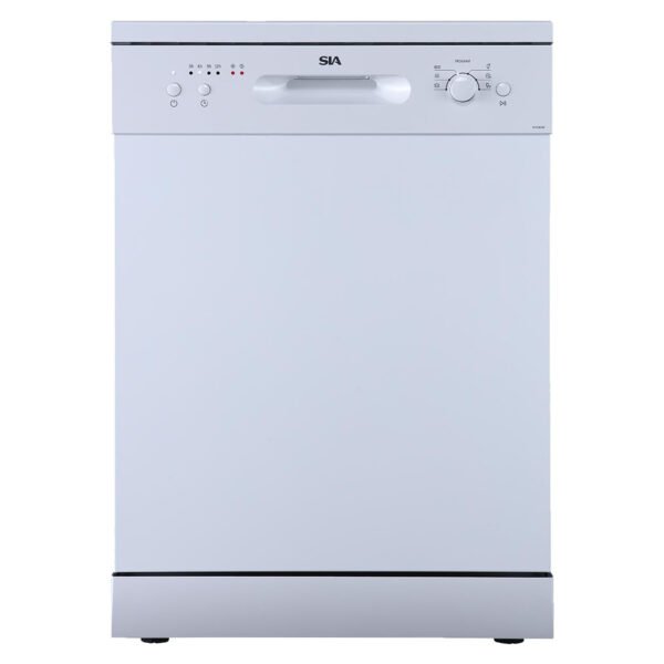60cm White Freestanding Dishwasher / 12 Places - SIA SFSD60W - London Houseware - 1