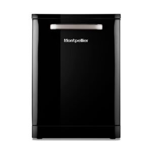 60cm Retro Freestanding Black Dishwasher - Montpellier MAB1353K - London Houseware - 1