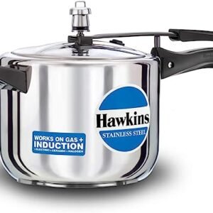 Hawkins Stainless Steel Pressure Cooker - 5 Litre / HSS50 - London Houseware - 1