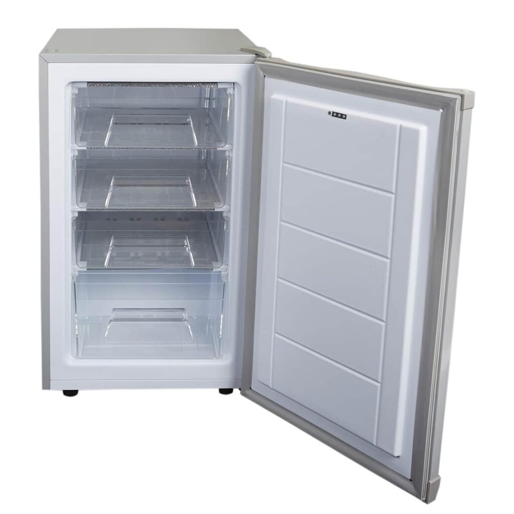 80L Grey Under Counter Freezer, 50cm wide SIA UCF50GR