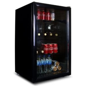SIA DC1BL - 188L Black Undercounter Drinks Fridge / Wine Cooler - London Houseware - 1