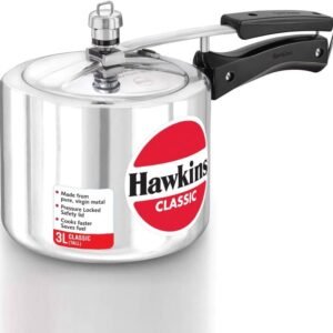 Hawkins CL3T - 3 Litre Silver Color Classic Tall Pressure Cooker - London Houseware - 1