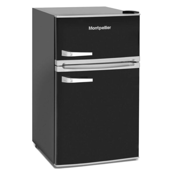 Black Retro Fridge Freezer – Montpellier MAB2035K - London Houseware - 3