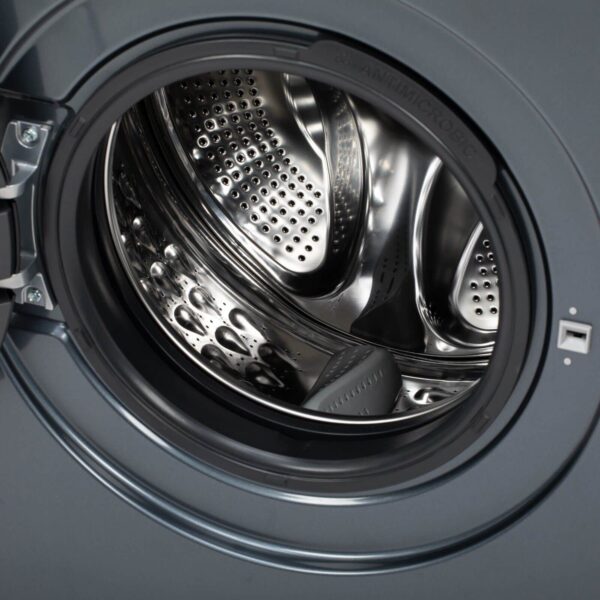 8kg Washing Machine Grey, Freestanding - Willow WWM81400IG - London Houseware - 2