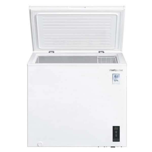 Montpellier MCF200WLED - 198L White Chest Freezer - London Houseware -2