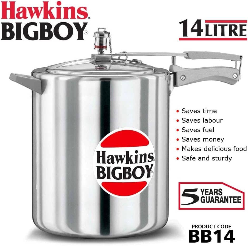 Hawkins Classic 1.5 Liter Pressure Cooker Heavy Duty Stainless Steel