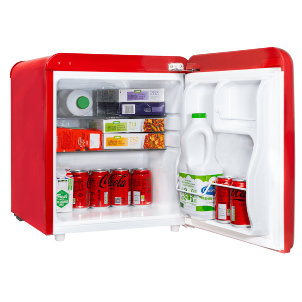 SIA rfm44r - 45L Red Retro Mini Fridge/Drinks Cooler - London Houseware - 3