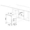 105L White Integrated Under Counter Freezer, 3 Drawer - SIA RFU103 - London Houseware - 3
