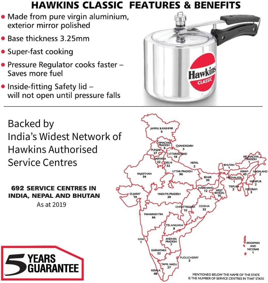 Hawkins 3 litre pressure deals cooker price