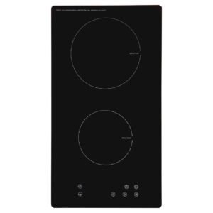 SIA INDH30BL- 30cm Black Domino 2 Zone Electric Induction Hob - London Houseware - 1