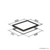 30cm Black Single Burner Glass Gas Hob – SIA GHG101BL - London Houseware - 3