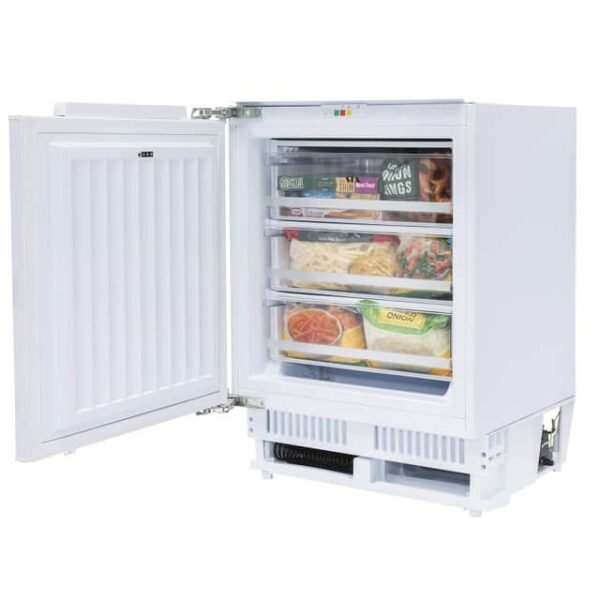 105L White Integrated Under Counter Freezer, 3 Drawer - SIA RFU103 - London Houseware - 5