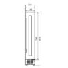 SIA WC15SS - 15cm 7 Bottle LED Under Counter Wine Cooler - London Houseware - 5