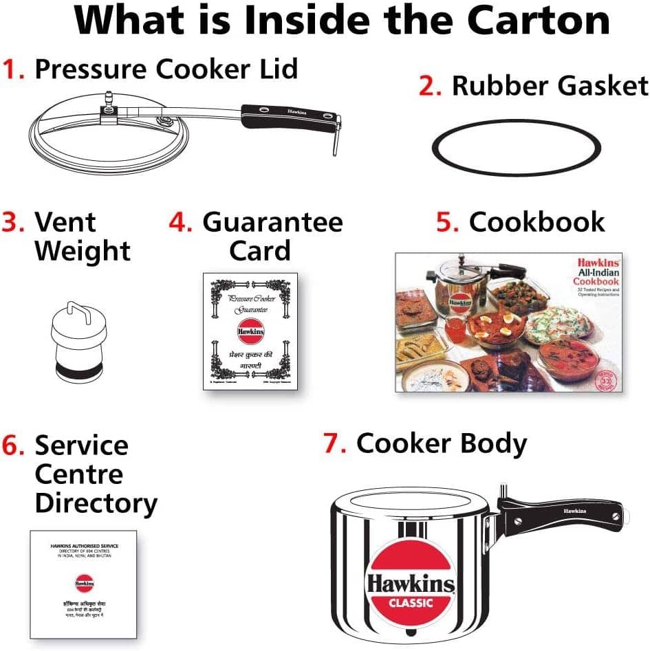 3 Litre Classic Pressure Cooker Hawkins CL3T