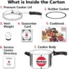 Hawkins CL50 - 5 Litre Silver Color Classic Pressure Cooker - London Houseware - 5