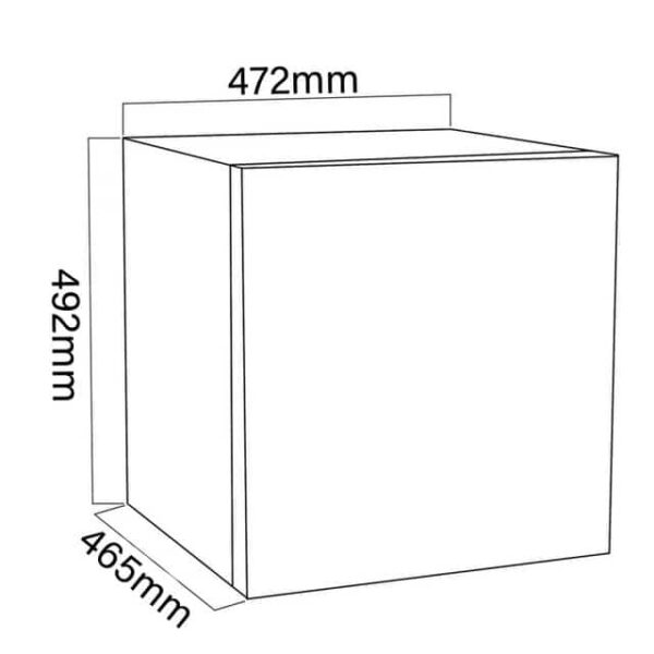 31L Black Table Top 4* Rated Mini Freezer – SIA TT22BL - London Houseware - 6