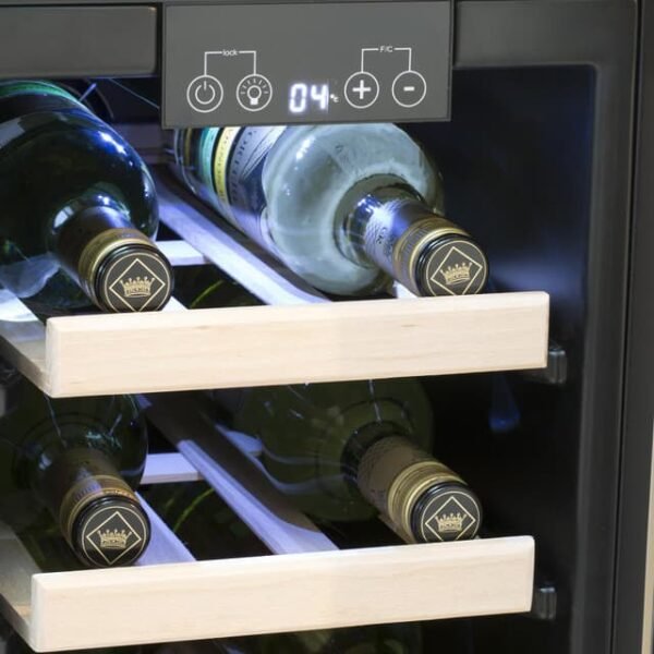 SIA WC30SS - 19 Bottle Stainless Steel Under Counter Wine Cooler - London Houseware - 8