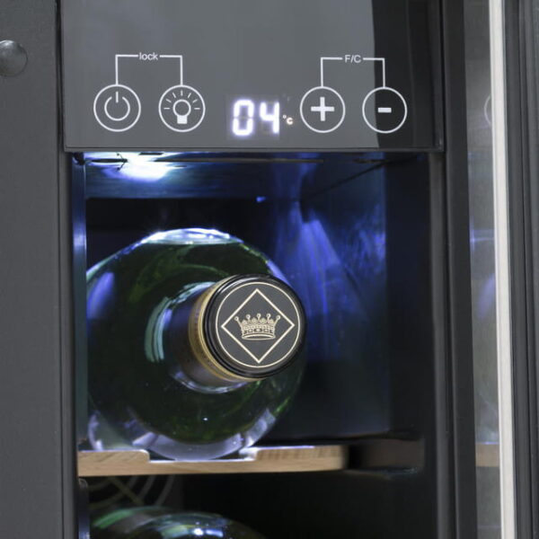 SIA WC15SS - 15cm 7 Bottle LED Under Counter Wine Cooler - London Houseware - 9