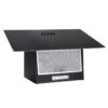 SIA AH70BL- 70cm Black Angled Glass Chimney Cooker Hood - London Houseware - 4