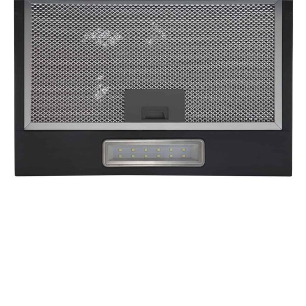 SIA AH70BL- 70cm Black Angled Glass Chimney Cooker Hood - London Houseware - 5