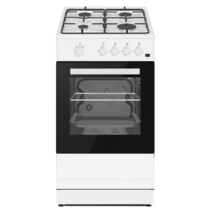 50cm Freestanding Gas Cooker with Hob, 4 Burner - SIA GSC50W - London Houseware - 1