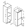 236L Frost Free Fridge Freezer 50/50 Split, Built In - SIA UB50/50FF - London Houseware - 2