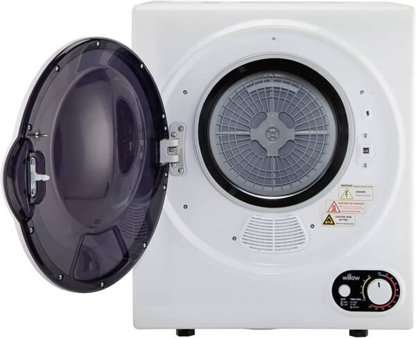 2.5kg White Vented Tumble Dryer - Willow WTD25W - London Houseware - 3