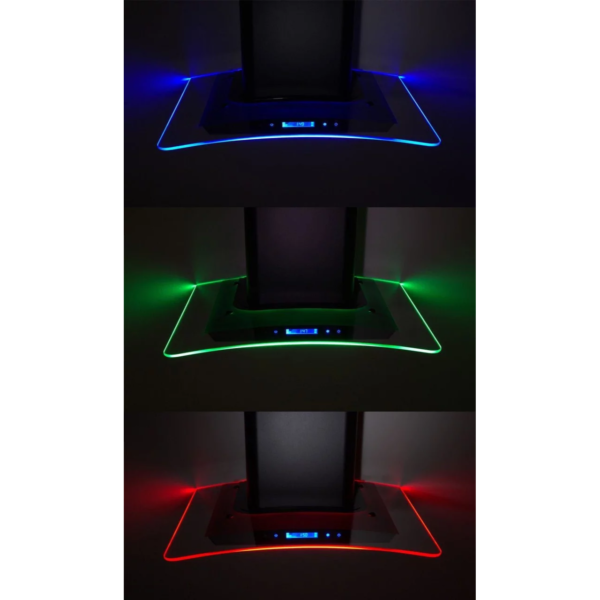 60cm Black LED Glass Chimney Cooker Hood - SIA CPTE61BL - London Houseware - 10