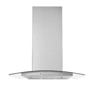 60cm SS Glass Chimney Cooker Hood - CDA WEP60SS - London Houseware - 1