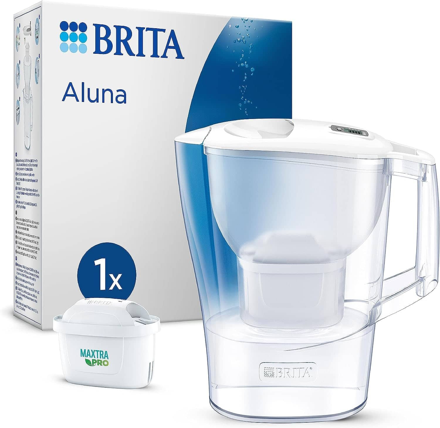 BRITA Aluna Fridge Water Filter Jug - White