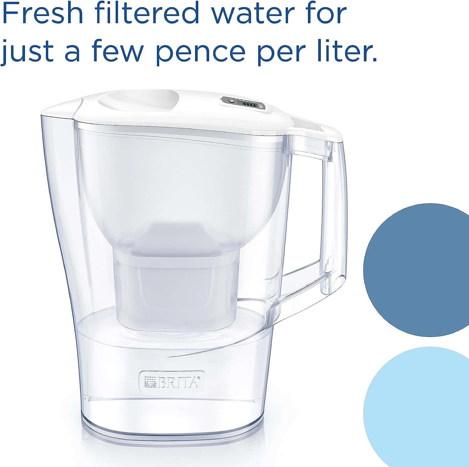Brita Aluna Memo Cool Water Filter Jug (3 x Maxtra Filter) - 2.4L