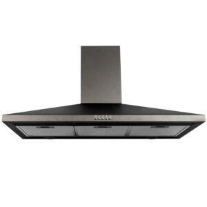 90cm Black Glass Chimney Cooker Hood – SIA CHL90BL - London Houseware - 6