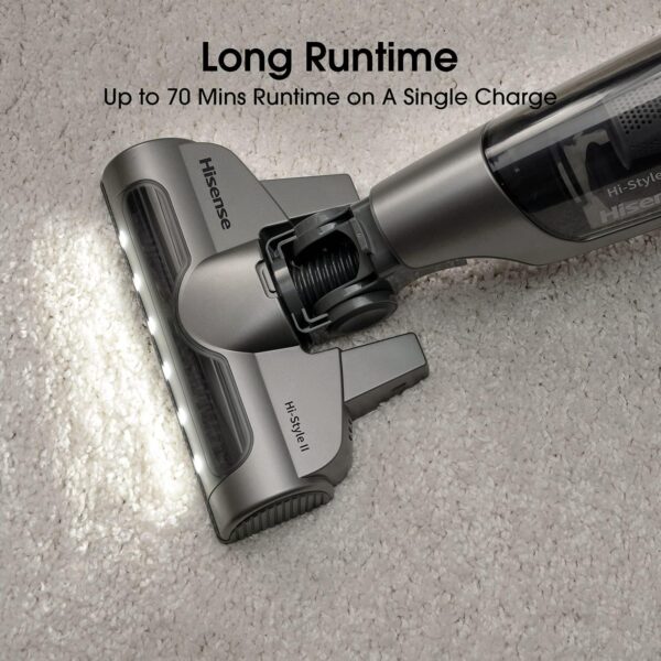 70m Grey Cordless Vacuum Cleaner - Hisense HVC5262AUK - London Houseware - 5