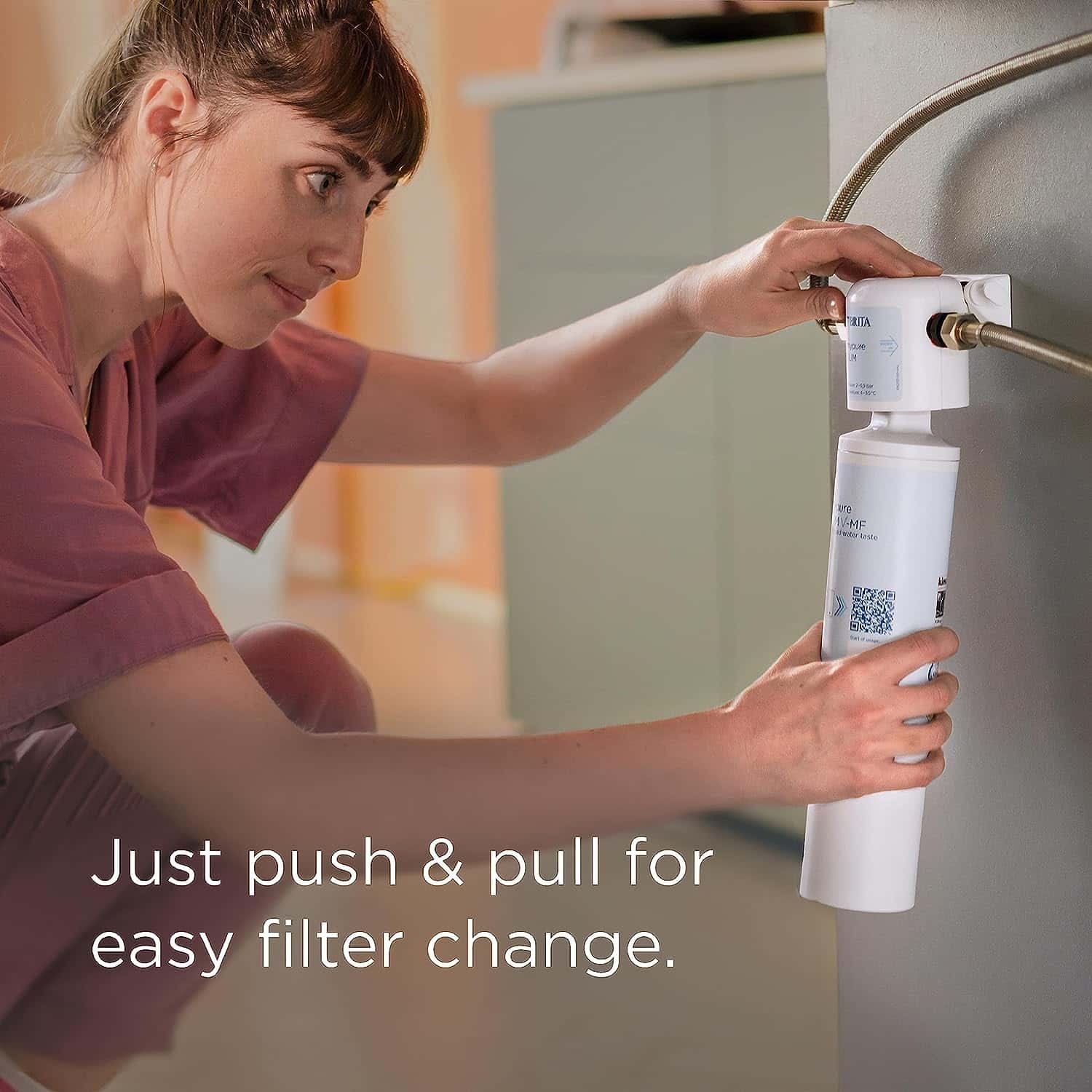 Brita On Tap Pro V-MF Water Filtration System - delivers better-tasting  water with a simple one-click installation