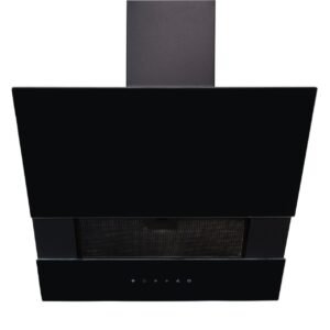 SIA AGTC60BL-60cm Black Sliding Glass Angled Cooker Hood - London Houseware - 1