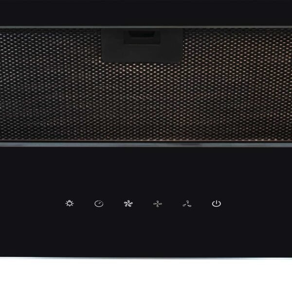 SIA AGTC60BL-60cm Black Sliding Glass Angled Cooker Hood - London Houseware - 5