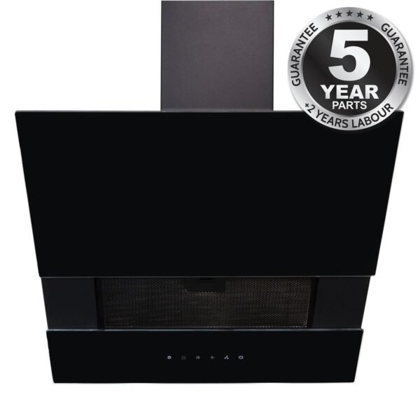 SIA AGTC60BL-60cm Black Sliding Glass Angled Cooker Hood - London Houseware - 7