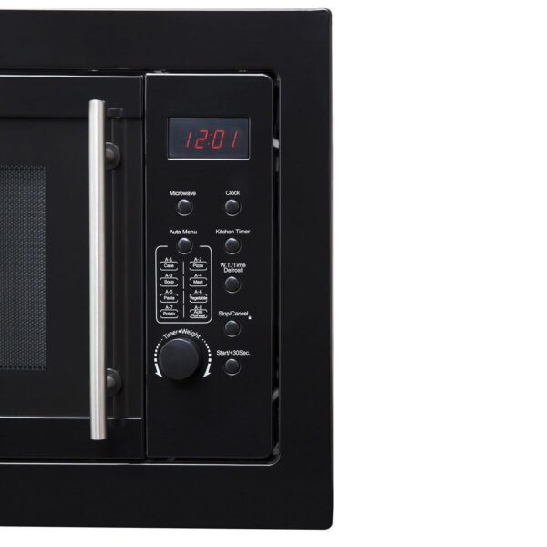 20L Black Integrated Microwave Oven – SIA BIM20BL - London Houseware - 3