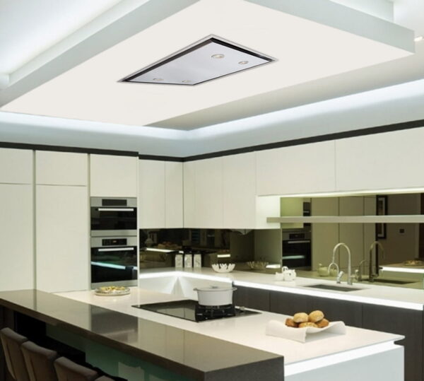 90cm Stainless Steel Ceiling Cooker Hood – SIA CLN90SS - London Houseware - 6
