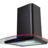60cm Black LED Glass Chimney Cooker Hood – SIA CPTE61BL - London Houseware - 9