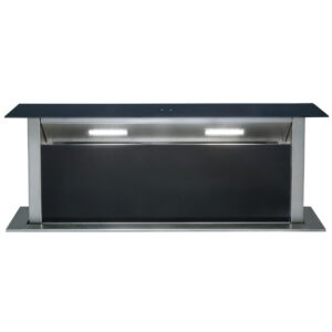 90cm Black Downdraft Extractor Cooker Hood – SIA DD90BL - London Houseware - 1