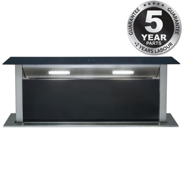 90cm Black Downdraft Extractor Cooker Hood – SIA DD90BL - London Houseware - 7