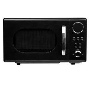 20L 700W Black Retro Microwave Oven – SIA FRM20BL - London Houseware - 1
