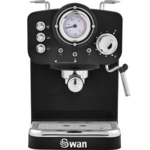 Swan Retro Espresso Machine / Black – SK22110BN - London Houseware - 1