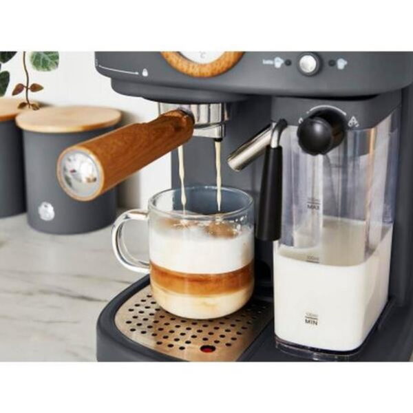 Swan Retro Espresso Machine / Grey – SK22110GRYN - London houseware - 5