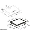 SIA 60cm 4 Zone Electric Hob /Solid Plate , Stainless Steel & Visor Cooker Hood Fan - London Houseware - 5