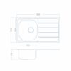 Kitchen Sink / 1.0 Bowl Reversible Stainless Steel- SIA BAILE10SS - London Houseware - 3
