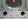 SIA 30cm Stainless Steel 2 Zone Electric Hob & 60cm Visor Cooker Hood Extractor Fan - London House - 5