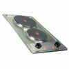 SIA 30cm Stainless Steel 2 Zone Electric Hob & 60cm Visor Cooker Hood Extractor Fan - London House - 2